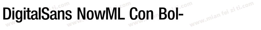 DigitalSans NowML Con Bol字体转换